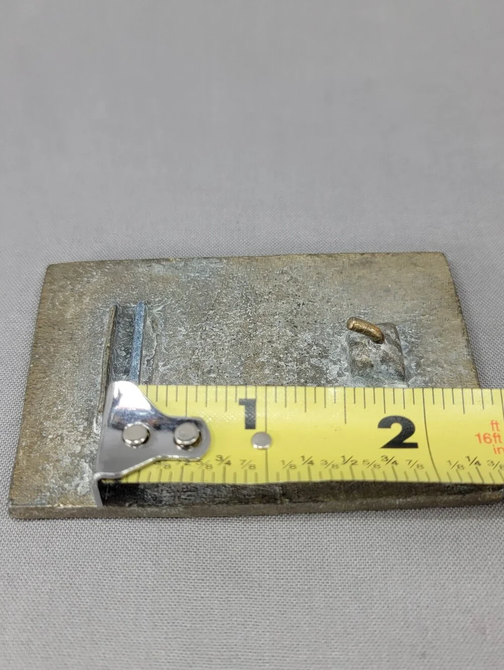 Vtg Jack Daniel's Sour Mash Whiskey Belt Buckle Enamel 1904 ***Broken***